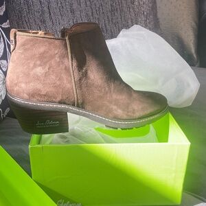 Sam Edelman Dark Brown Suede Ankle Booties